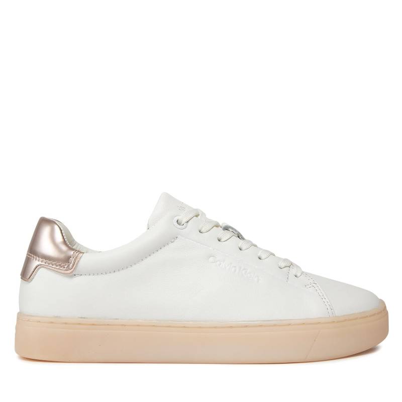 Sneakers Calvin Klein Cupsole Lace Up Pearl HW0HW01897 Weiß von Calvin Klein