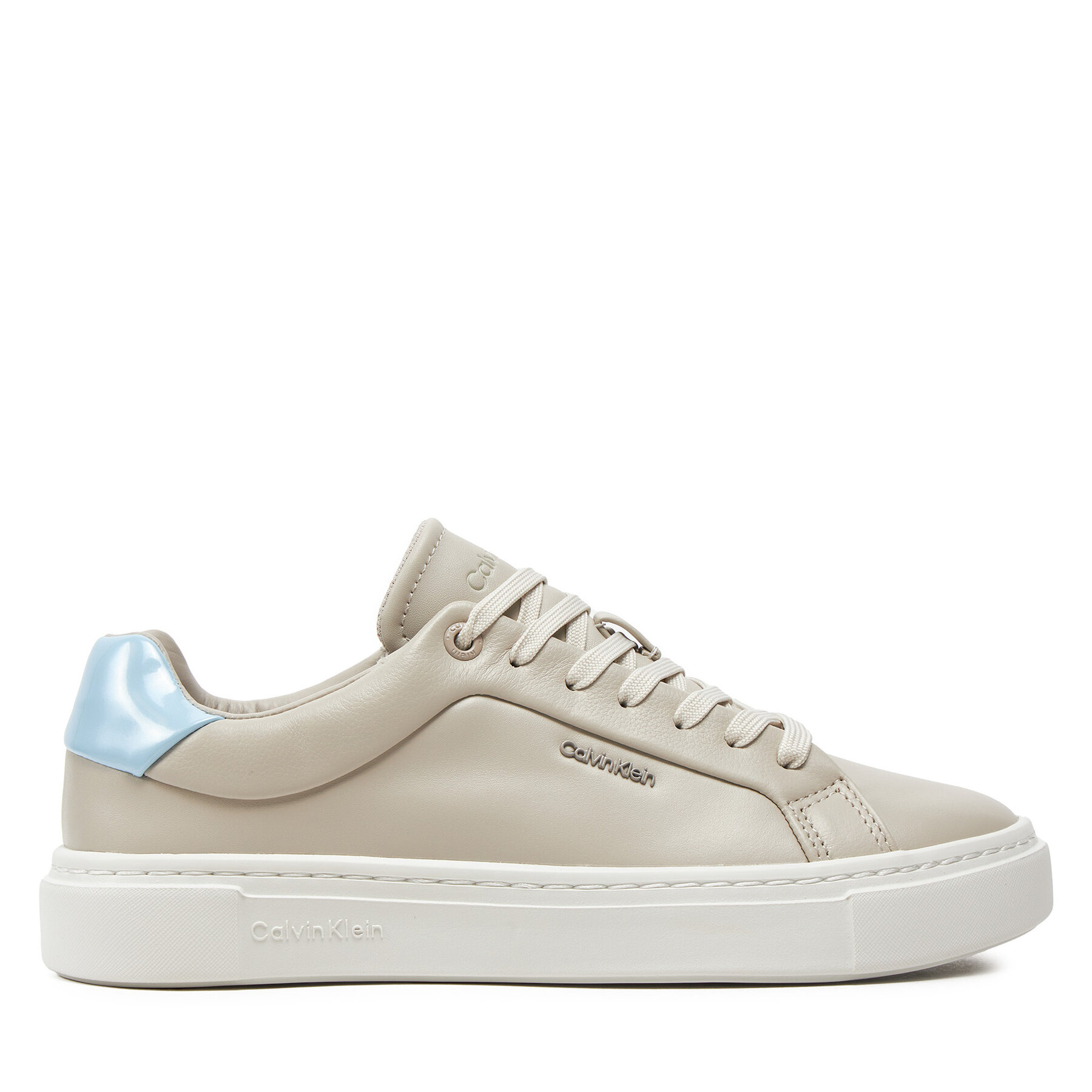 Sneakers Calvin Klein Cupsole Lace Up W/Ml Lth HW0HW02119 Beige von Calvin Klein