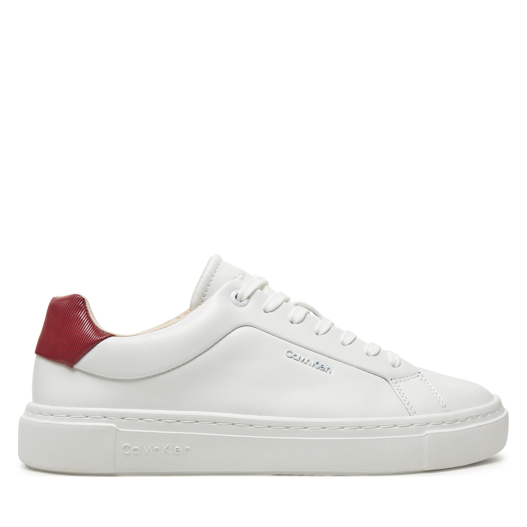 Sneakers Calvin Klein Cupsole Lace Up W/Ml Lth HW0HW02201 Weiß von Calvin Klein