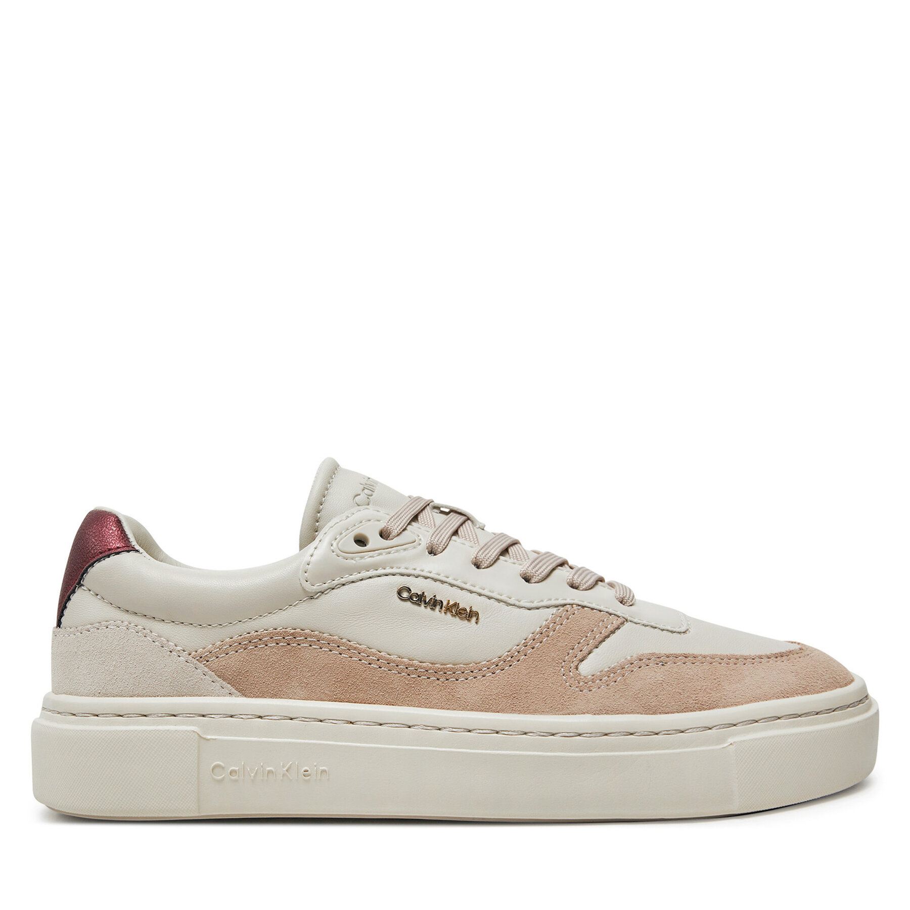 Sneakers Calvin Klein Cupsole Lace Up W/Ml Mix M HW0HW02114 Beige von Calvin Klein