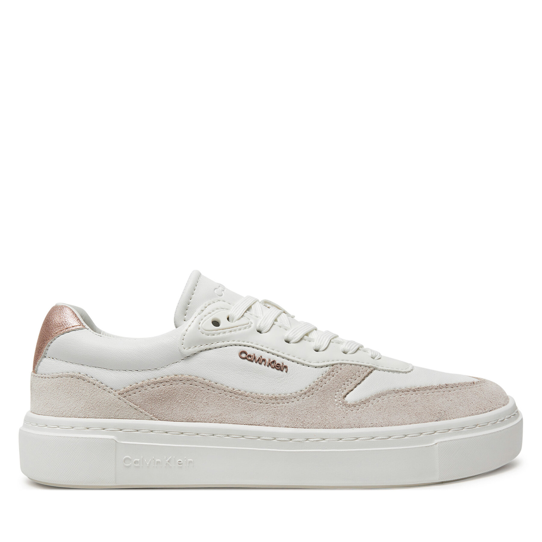 Sneakers Calvin Klein Cupsole Lace Up W/Ml Mix M HW0HW02114 Weiß von Calvin Klein