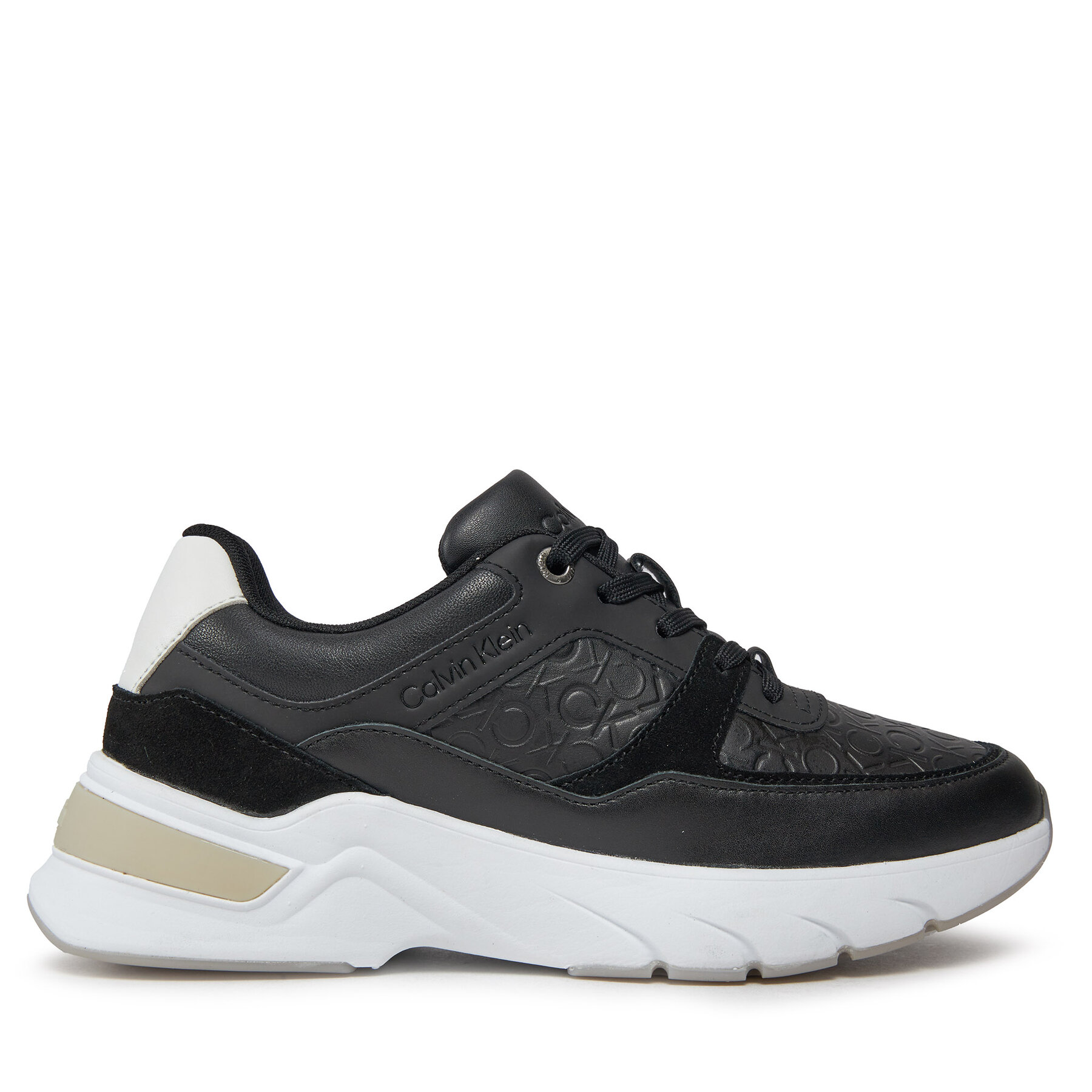 Sneakers Calvin Klein Elevated Runner - Mono Mix HW0HW01869 Schwarz von Calvin Klein