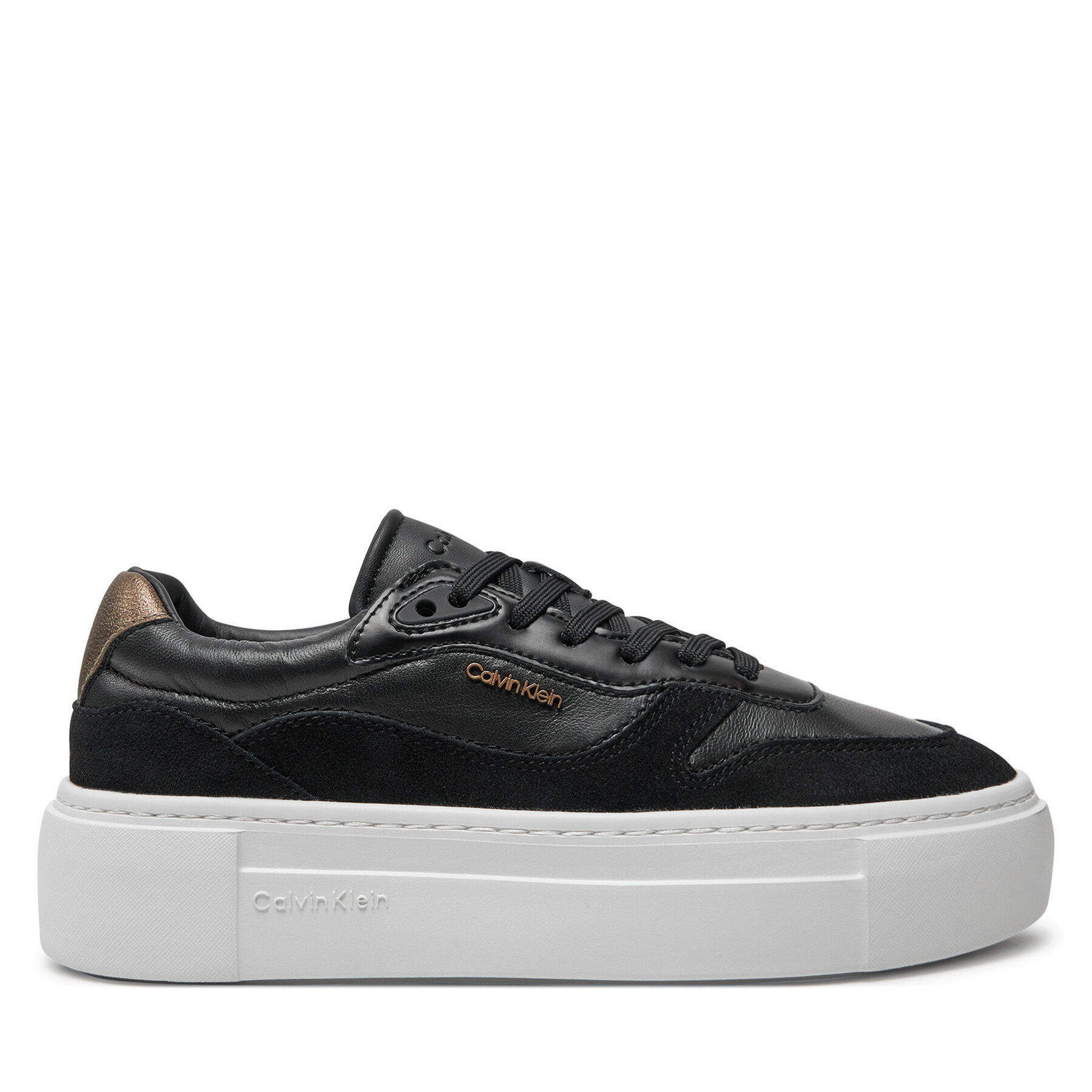 Sneakers Calvin Klein Ff Cupsole Lace Up W/Ml Mix M HW0HW02125 Schwarz von Calvin Klein