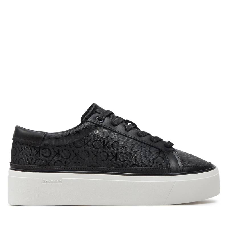 Sneakers Calvin Klein Flatform Cup Lace Up Epi Mono HW0HW01911 Schwarz von Calvin Klein