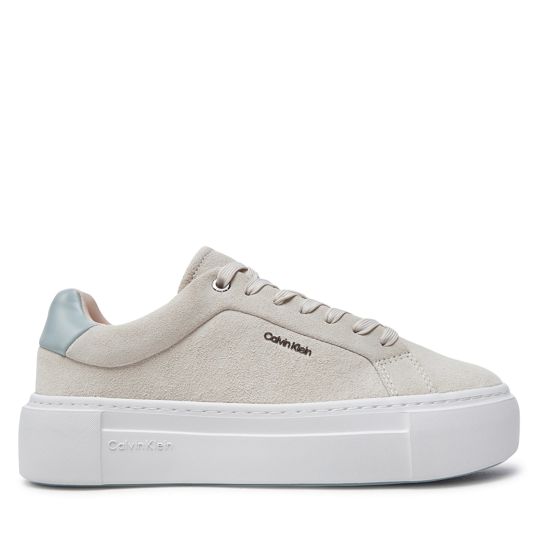 Sneakers Calvin Klein Flatform Cup Lace Up W/Ml HW0HW02282 Beige von Calvin Klein