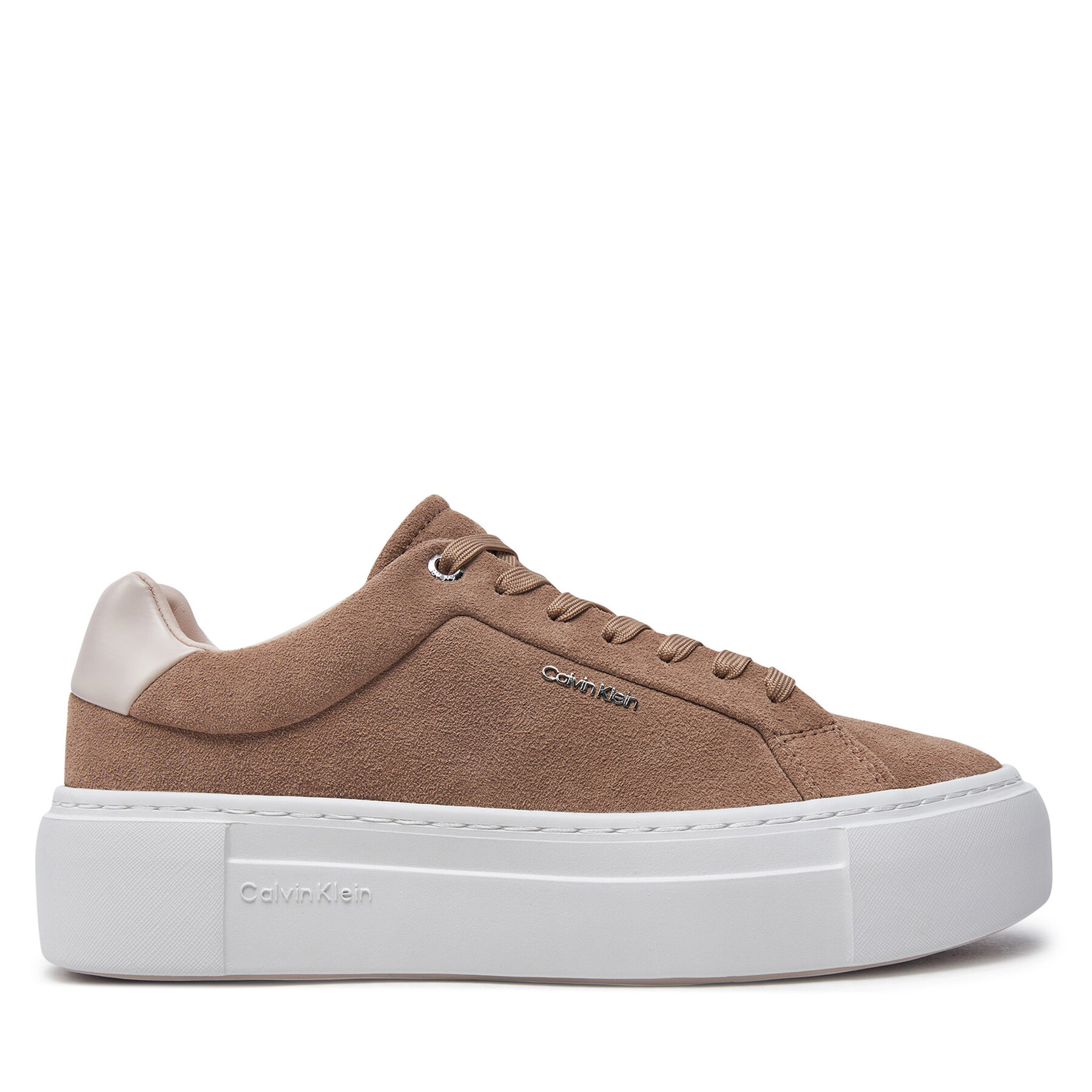 Sneakers Calvin Klein Flatform Cup Lace Up W/Ml HW0HW02282 Braun von Calvin Klein