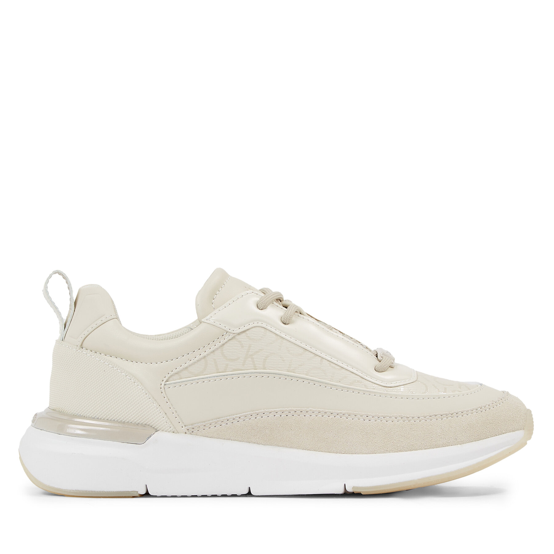 Sneakers Calvin Klein Flexi Runner Lace Up - Epi Mono HW0HW01662 Beige von Calvin Klein