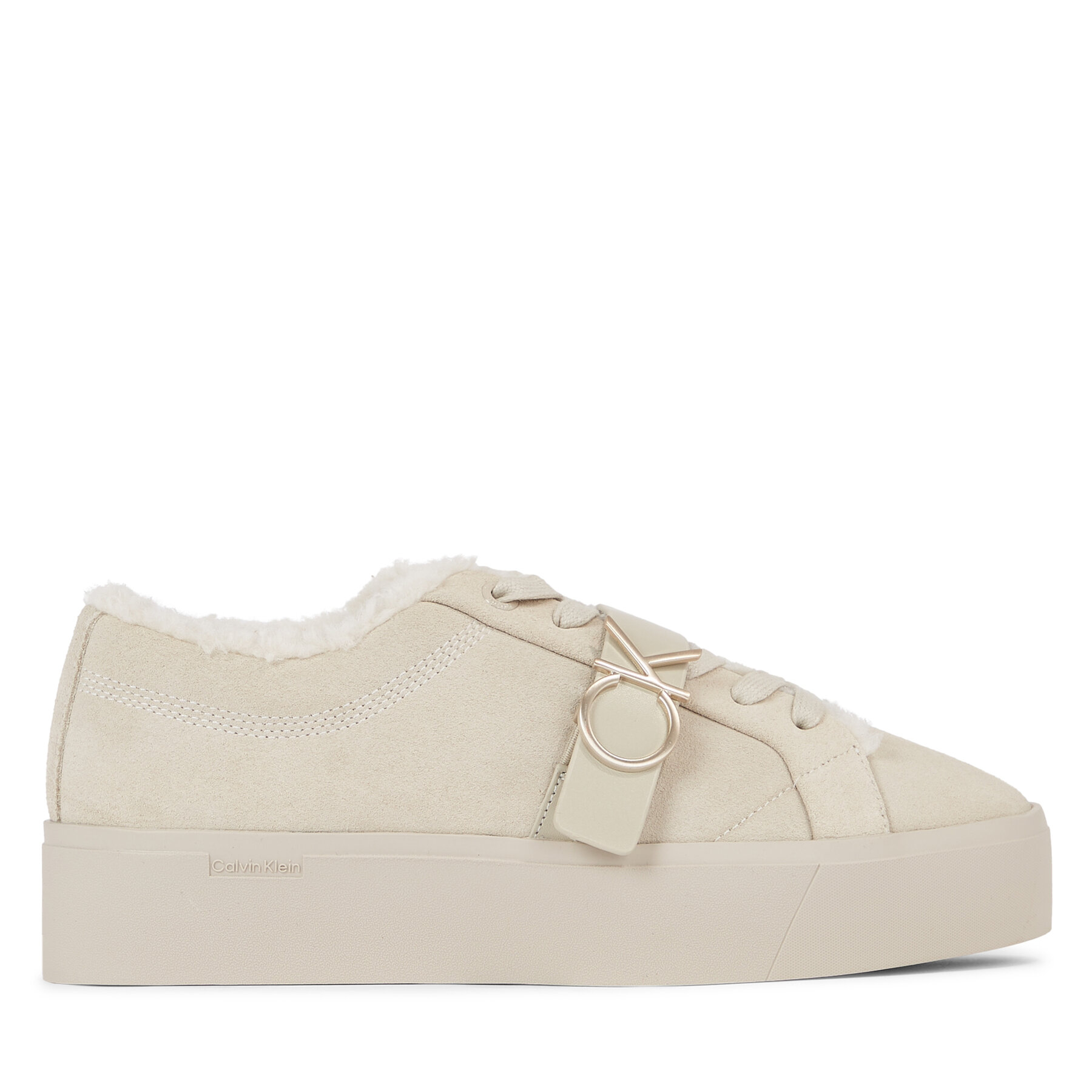 Sneakers Calvin Klein Fltfrm Cupsole Lt W/Hw Sue Wl HW0HW01820 Beige von Calvin Klein