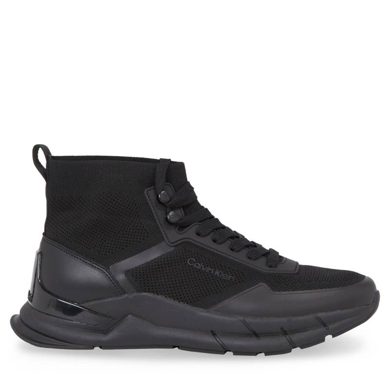 Sneakers Calvin Klein High Top Lace Up Knit HM0HM01267 Schwarz von Calvin Klein