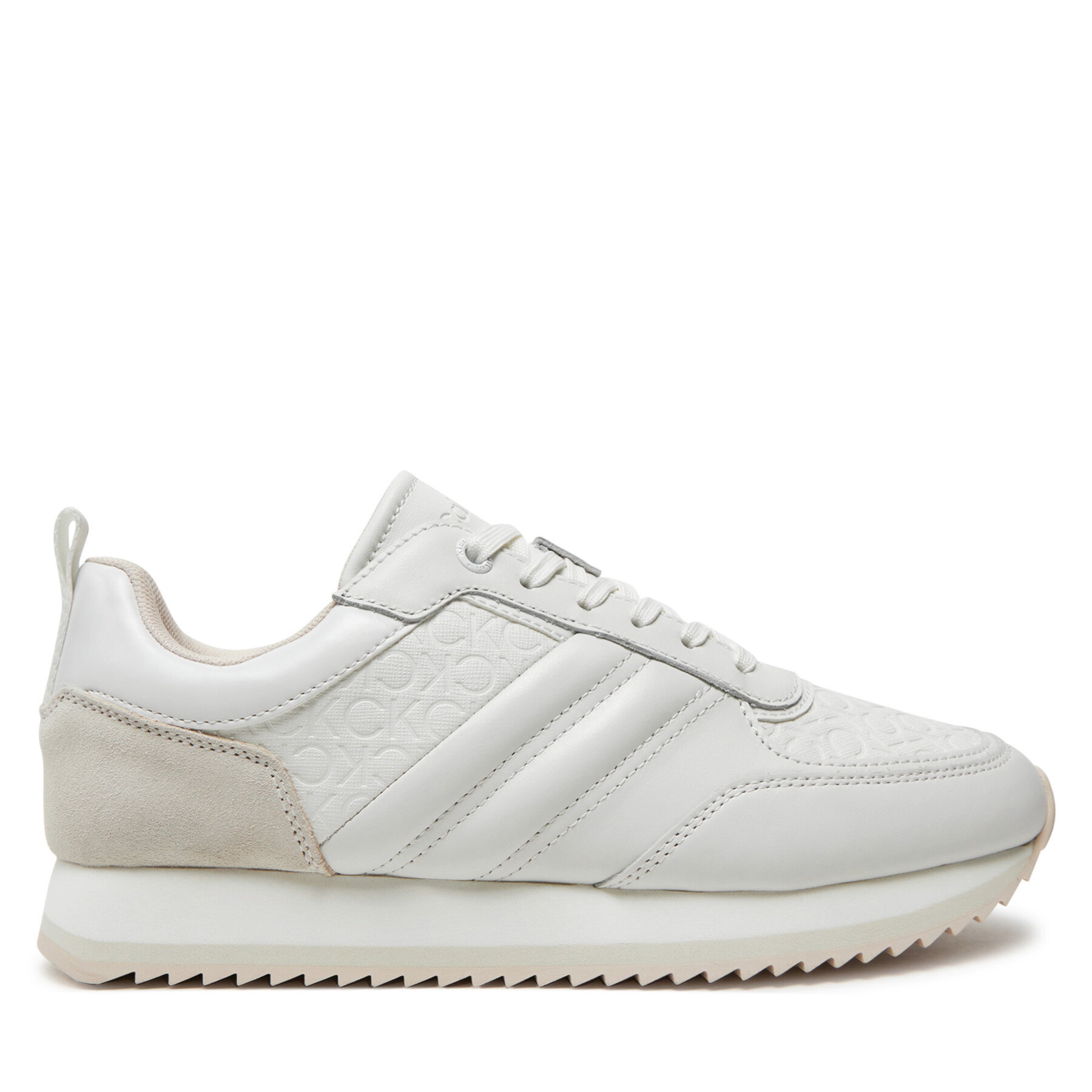 Sneakers Calvin Klein Runner Lace Up Saff Mono HW0HW02102 Weiß Sneakers Calvin Klein Runner Lace Up Saff Mono HW0HW02102 Weiß von Calvin Klein
