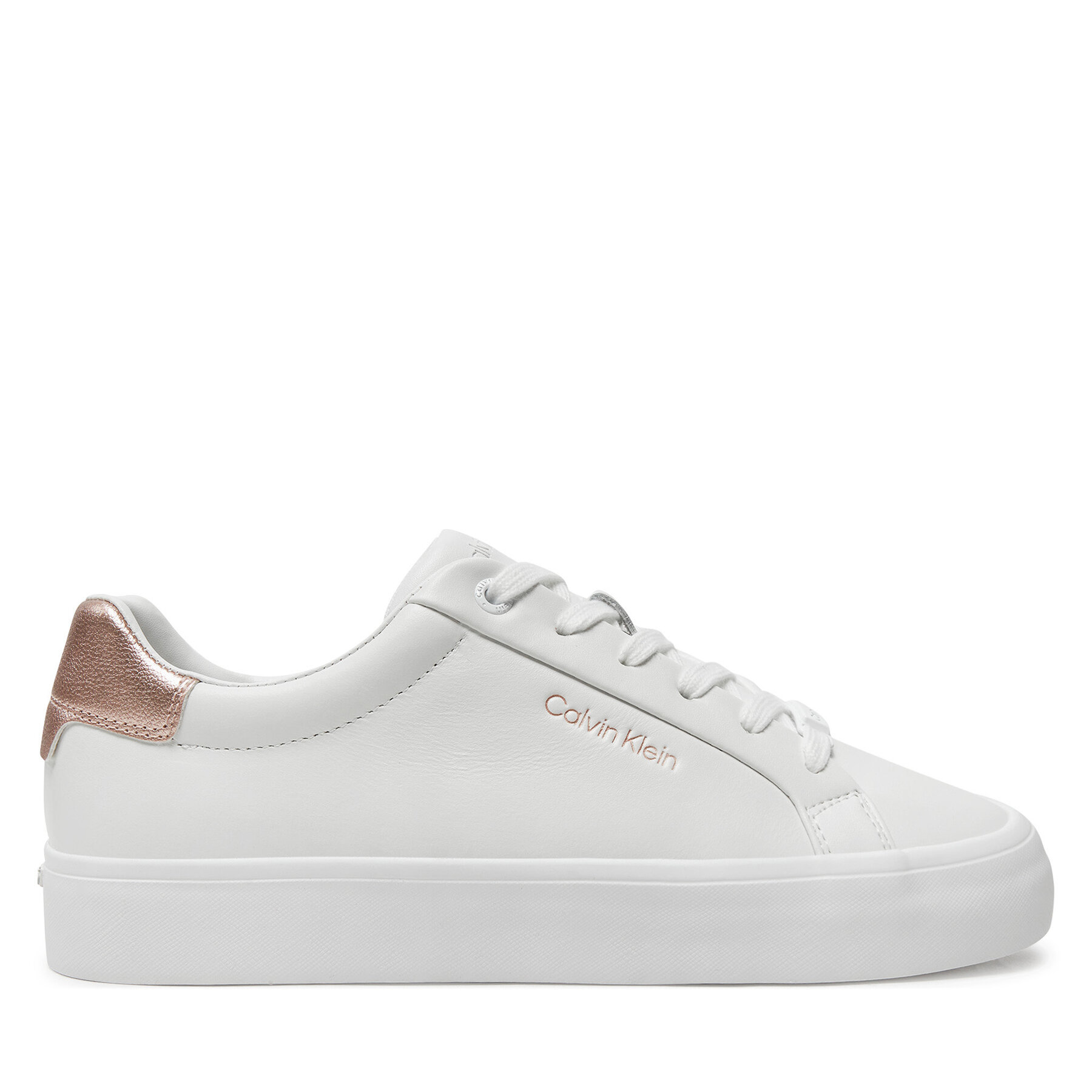 Sneakers Calvin Klein Vulc Lace Up Saff Fox W/Met Bt HW0HW02104 Weiß von Calvin Klein