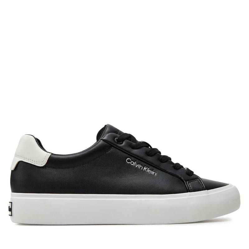 Sneakers Calvin Klein Vulcanized Lace Up Lth HW0HW02037 Schwarz von Calvin Klein