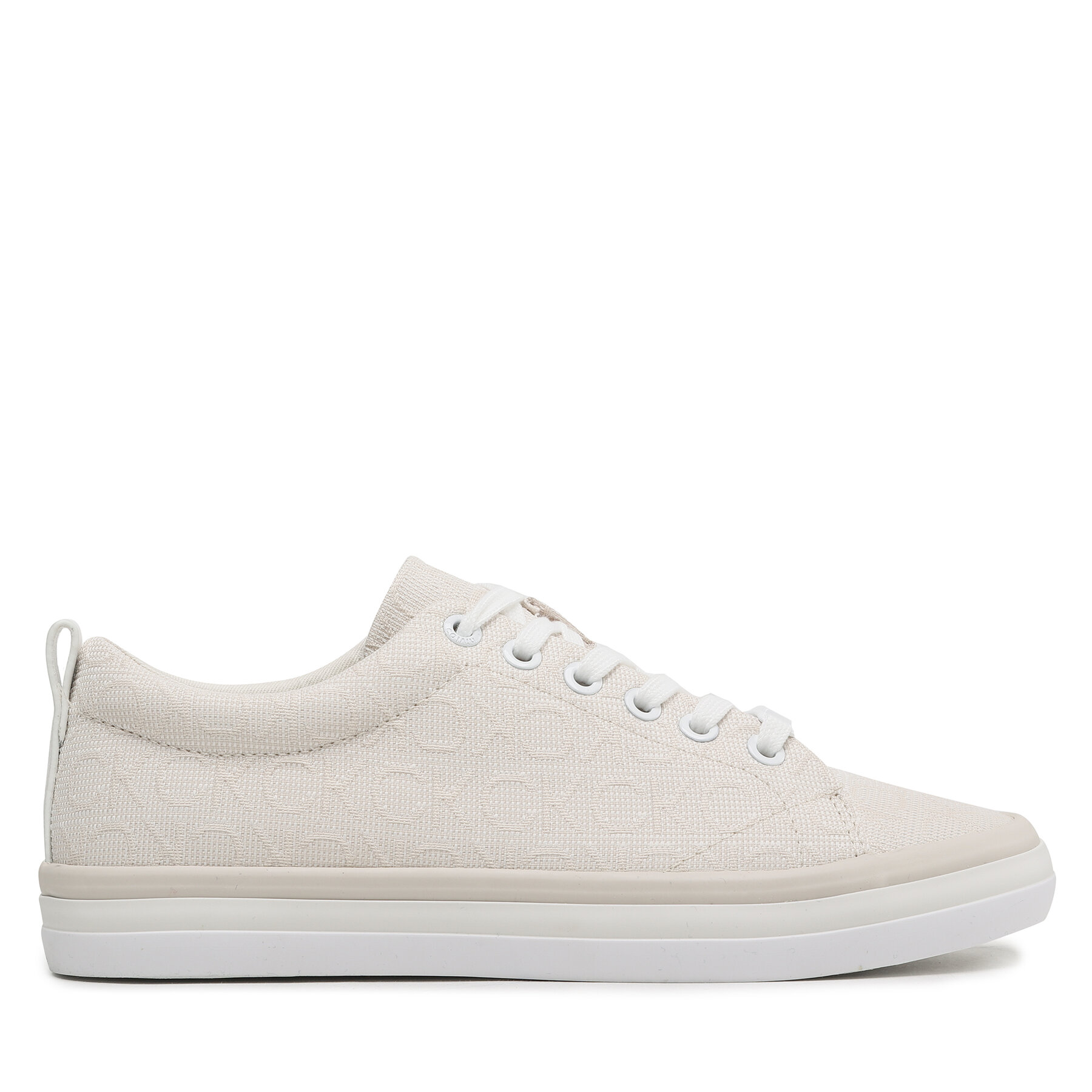 Sneakers aus Stoff Calvin Klein Low Prof Vulc Lace Up HW0HW01410 Beige von Calvin Klein