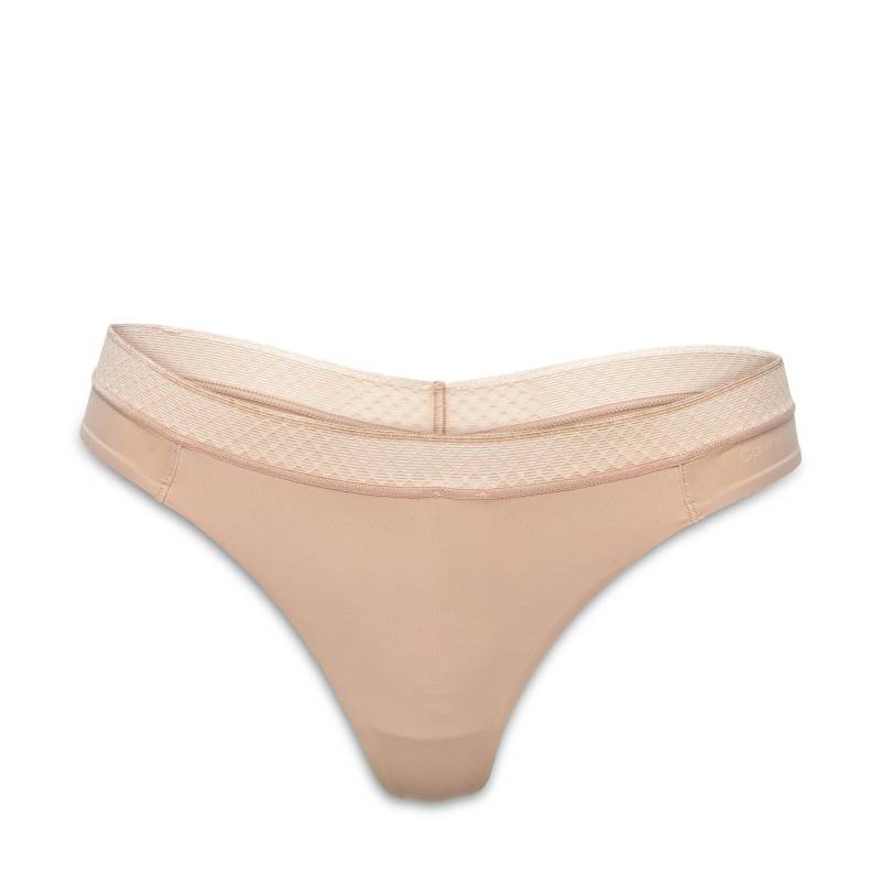 Calvin Klein - String, für Damen, Ecru, Größe L von Calvin Klein