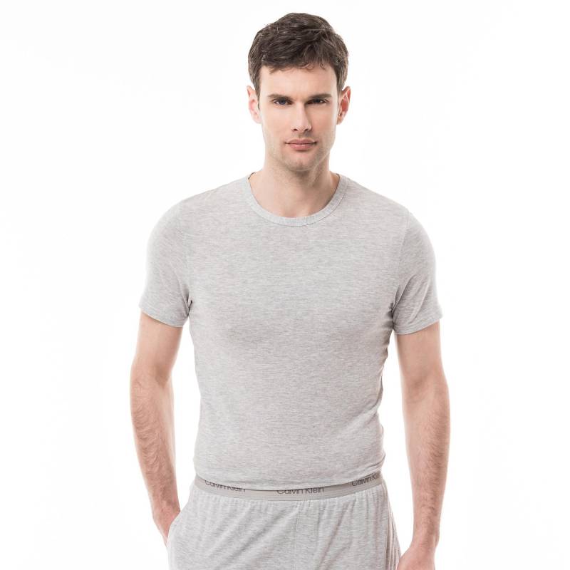 T-shirt Herren Grau L von Calvin Klein