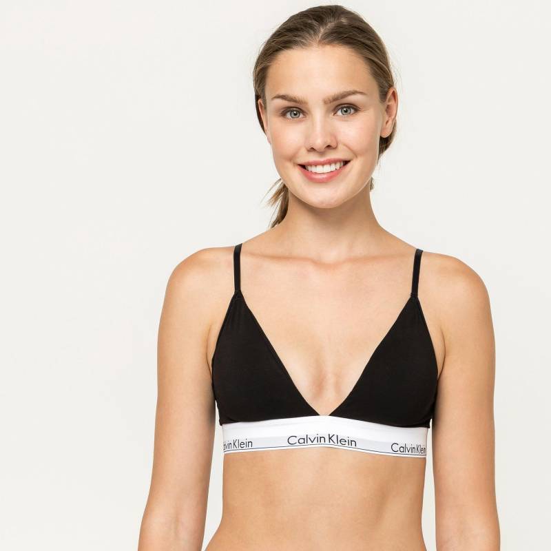 Triangle-bh, Wattiert Damen Black L von Calvin Klein