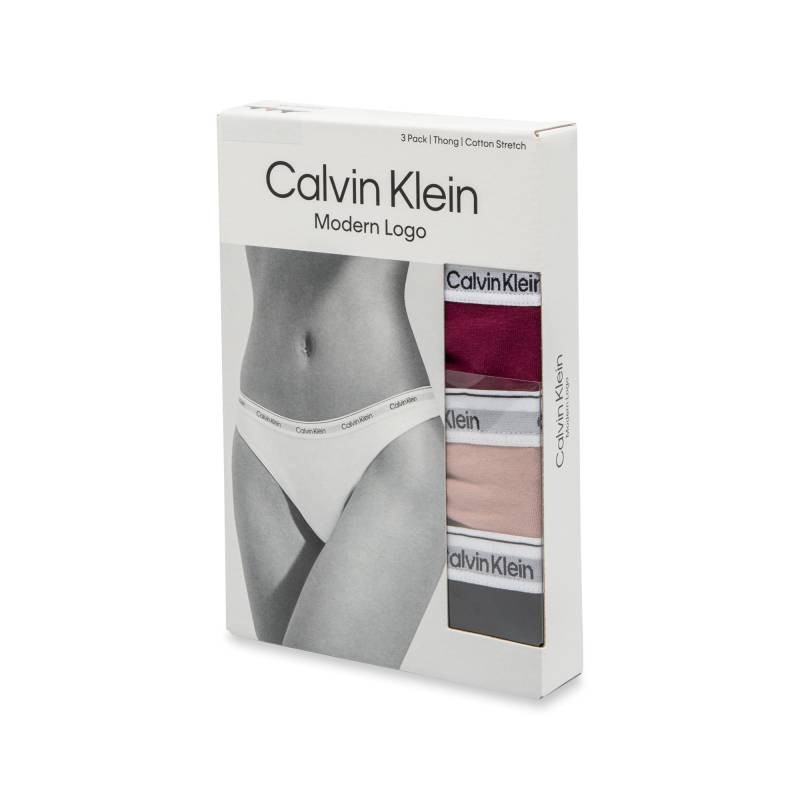 Triopack, String Damen Multicolor XS von Calvin Klein