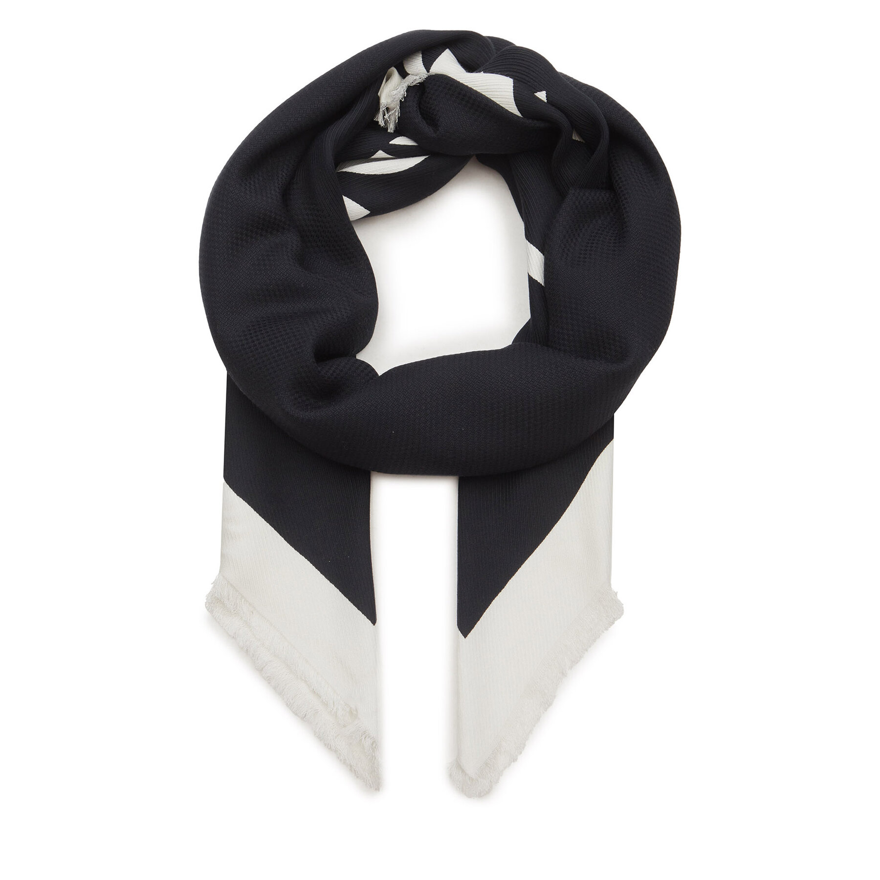 Tuch Calvin Klein Contrast Logo Jacquard Scarf K60K611739 Schwarz von Calvin Klein