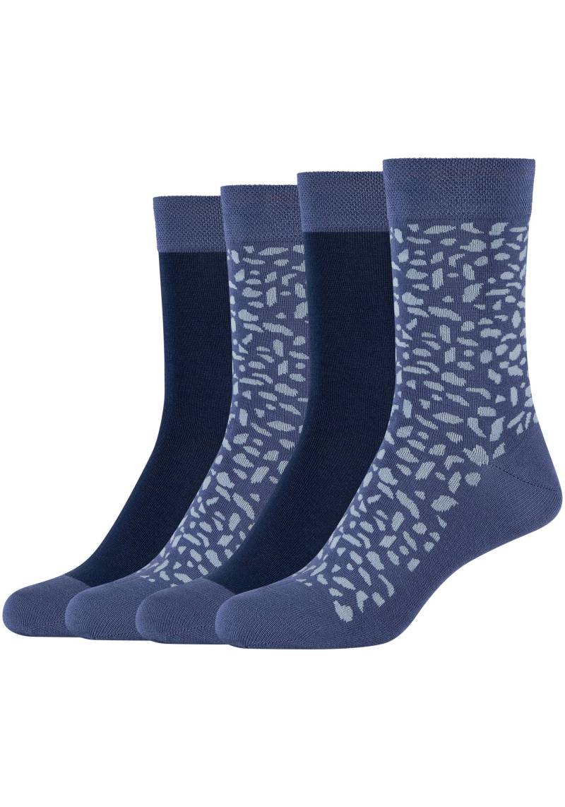 Camano Langsocken, (4er Pack), mit attraktivem Musterdesign von Camano