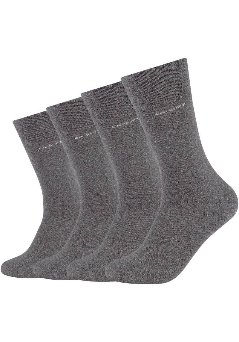 Camano Langsocken, (4er Pack), Verstärkte Ferse und Spize von Camano