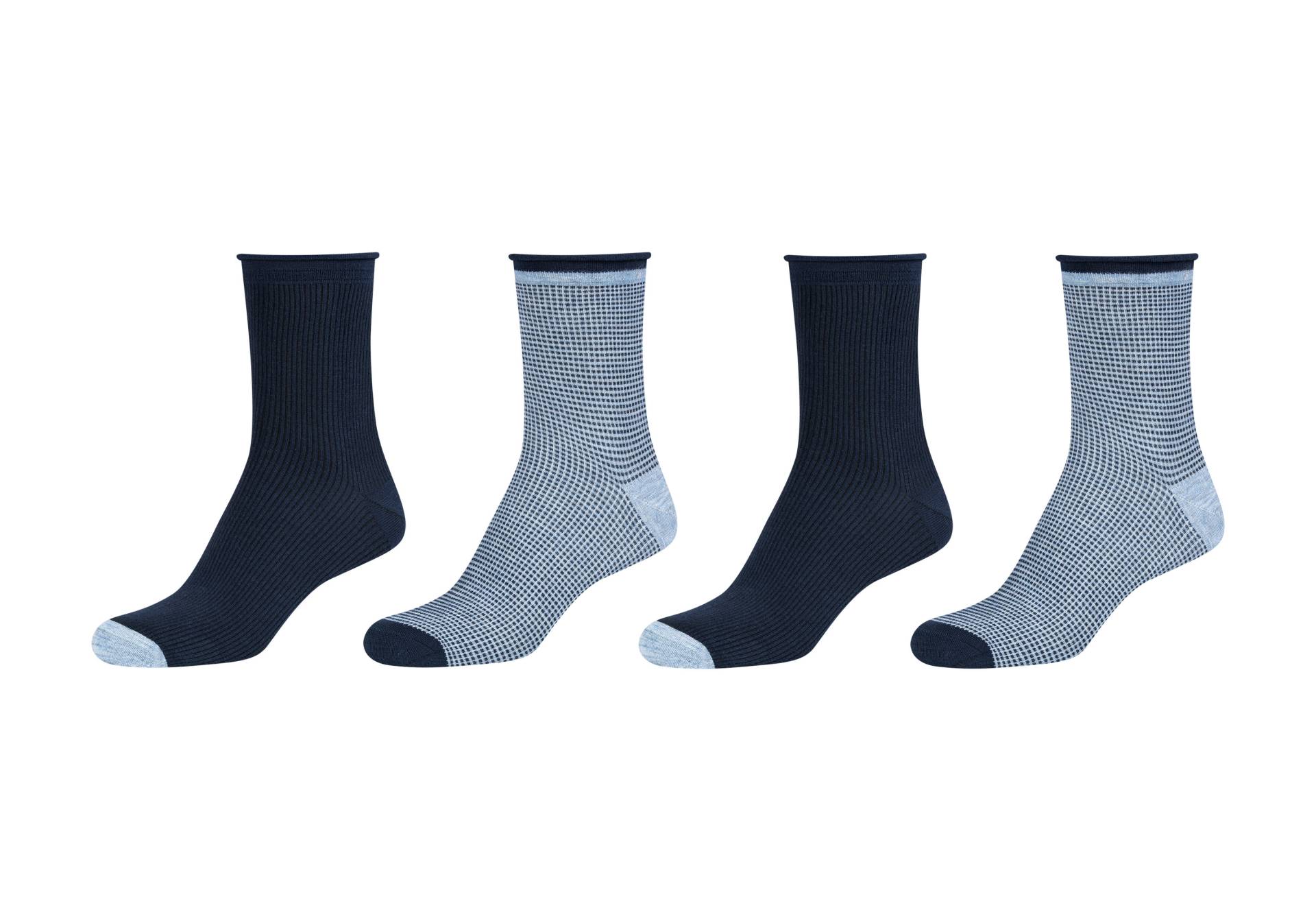 Camano Langsocken »mit verstärkter Ferse«, (4er Pack), mit hautfreundlichem Gewebe von Camano