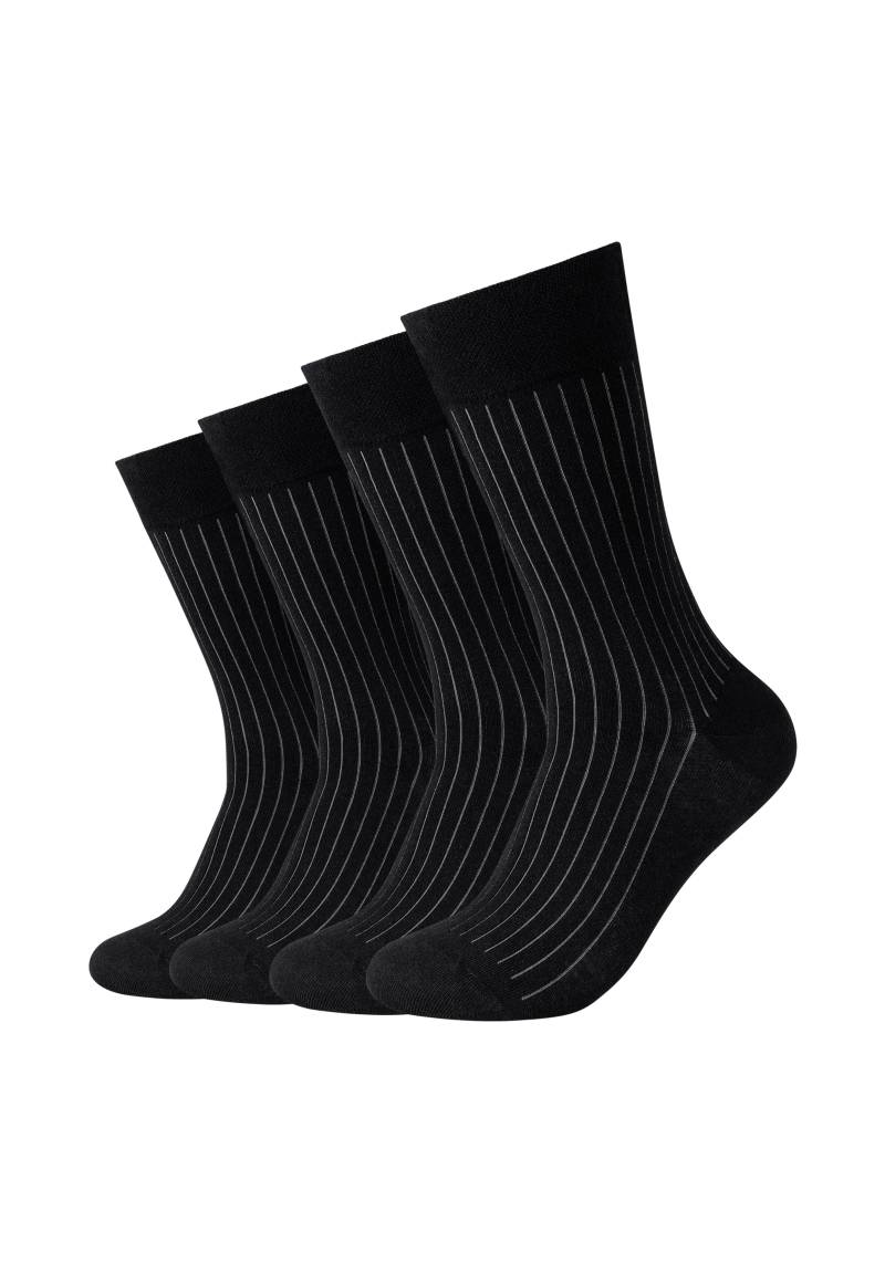 Camano Socken, (4er Pack), mit Rippstruktur von Camano