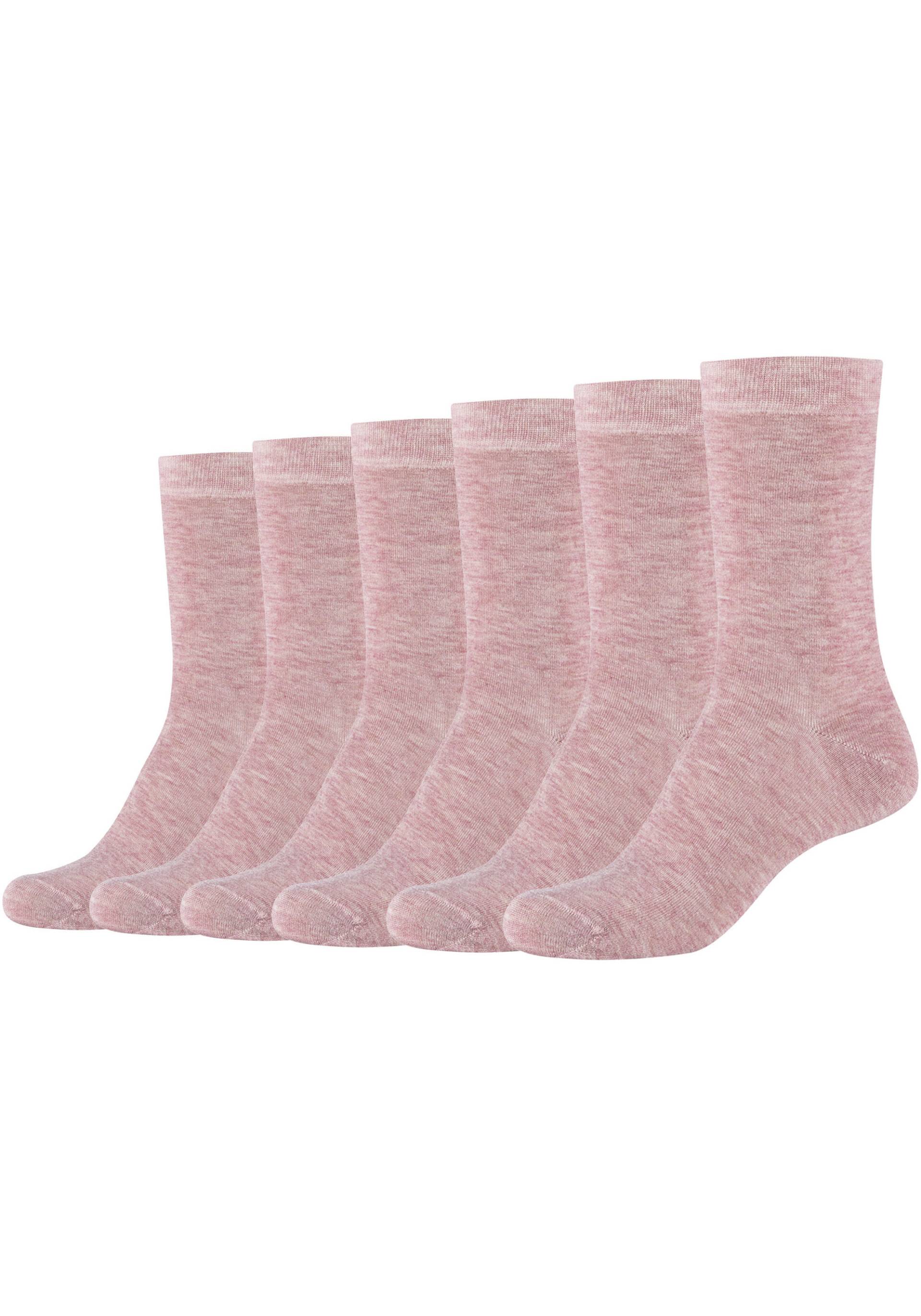 Camano Socken, (Packung, 6er-Pack), Mit hangekettelter Zehennaht von Camano