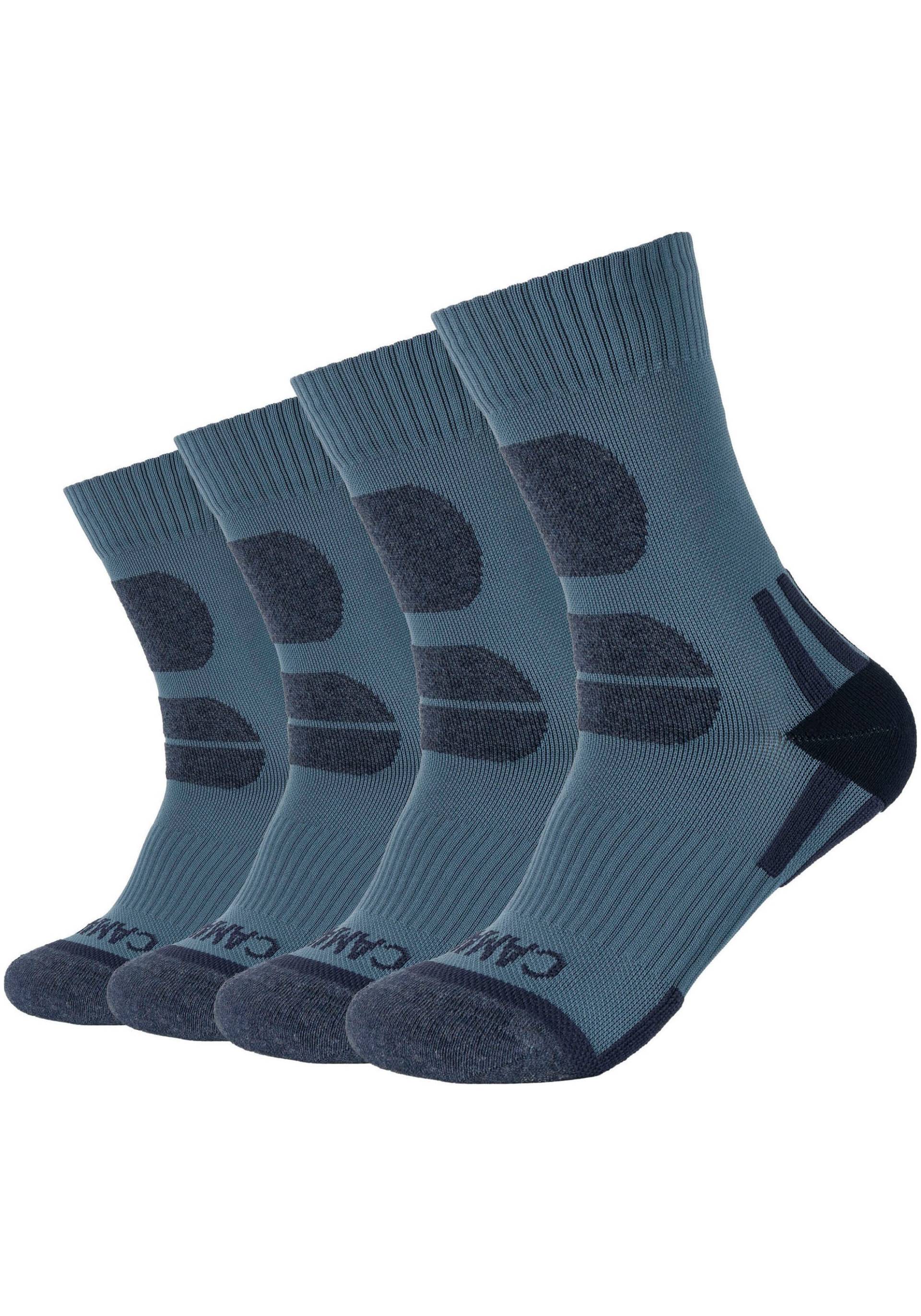 Camano Wandersocken »function«, (4er Pack), Funktionssocken, knöchelhalt anatomische Passform, Fussgewölbe-Stütze von Camano