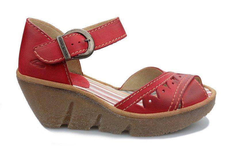 720.12.01 - Leder Sandale Damen Rot 37 von Camel Active