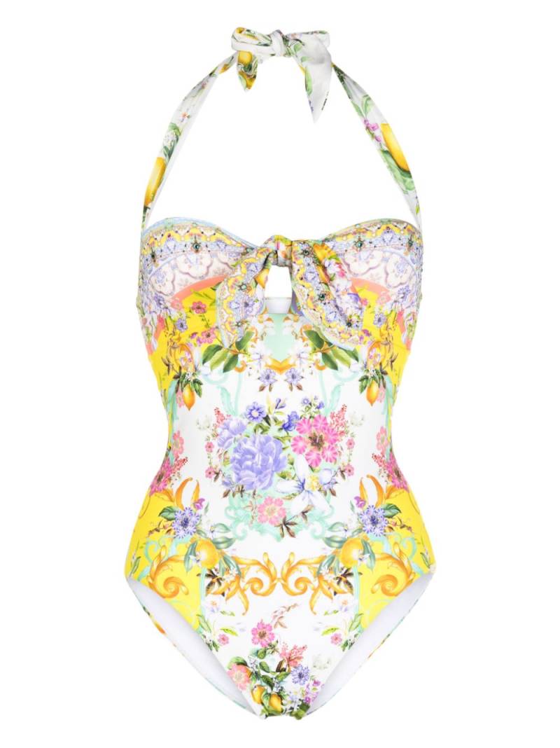 Camilla Caterina Spritz halterneck swimsuit - Yellow von Camilla