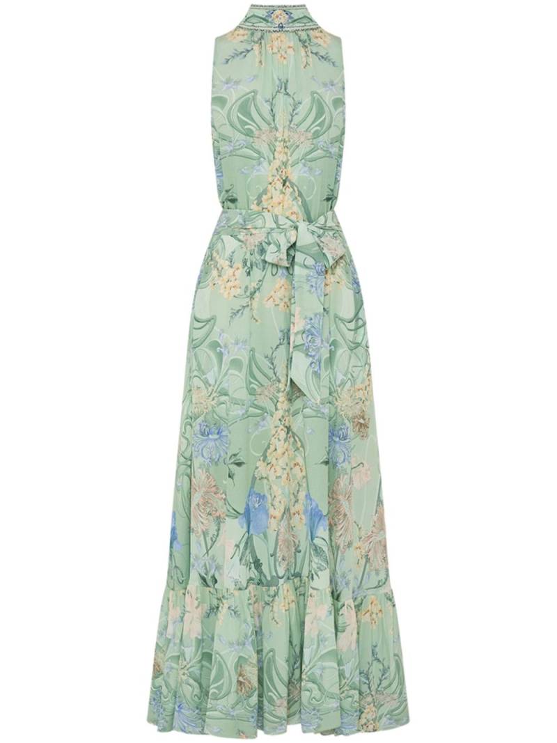 Camilla Dreaming in Dutch-print silk dress - Green von Camilla