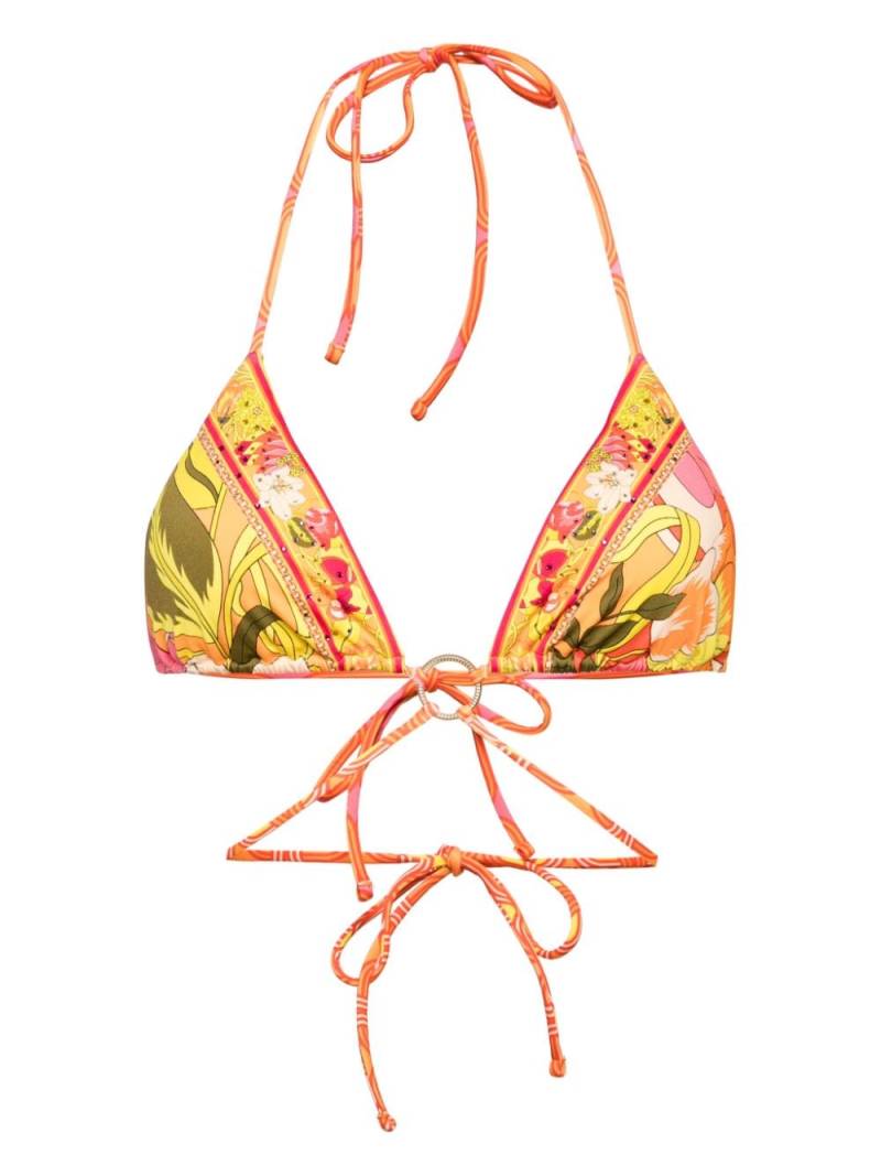 Camilla Flower Child Society bikini top - Orange von Camilla