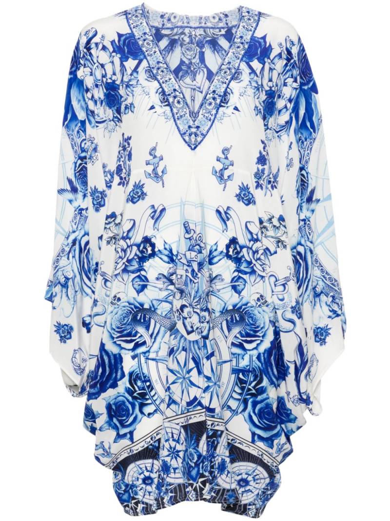 Camilla Immortal Ink kaftan - White von Camilla