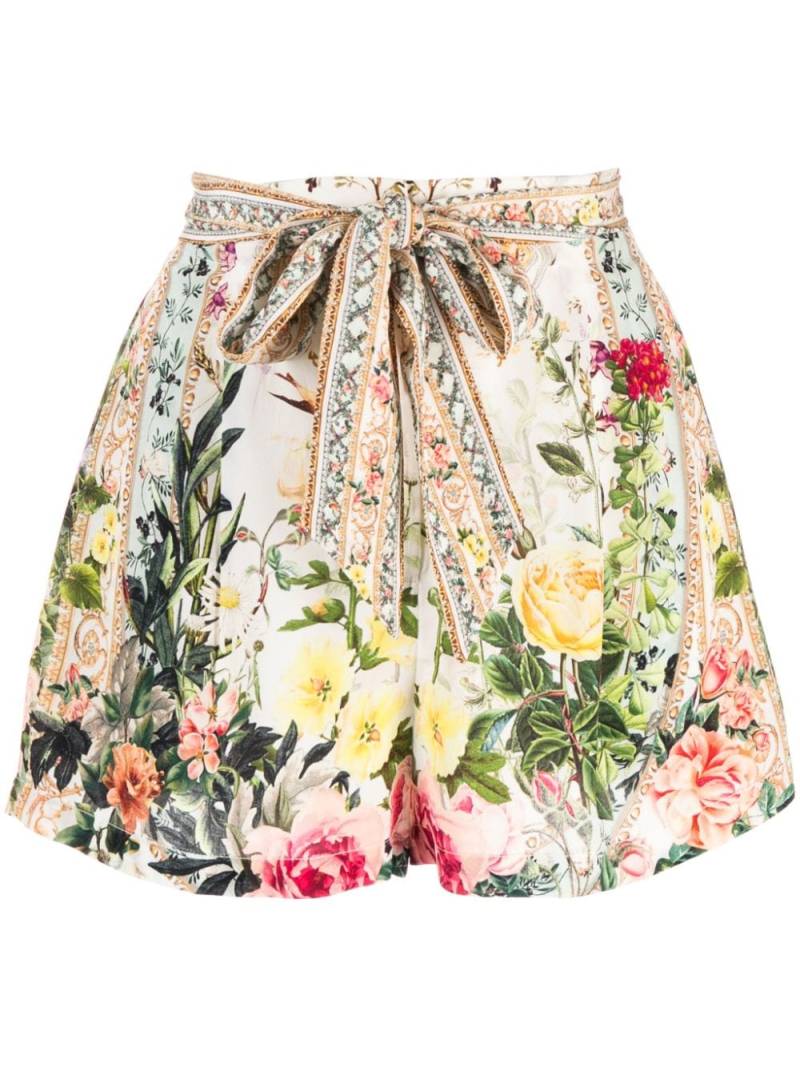Camilla Renaissance Romance-print silk shorts - Multicolour von Camilla