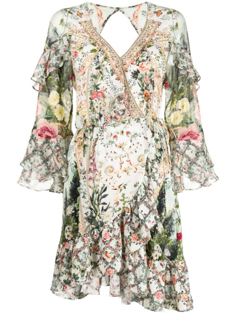 Camilla Renaissance Romance silk wrap minidress - Multicolour von Camilla