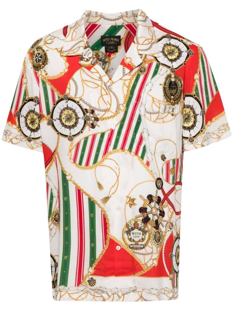 Camilla Saluti-Summertime-print modal shirt - White von Camilla