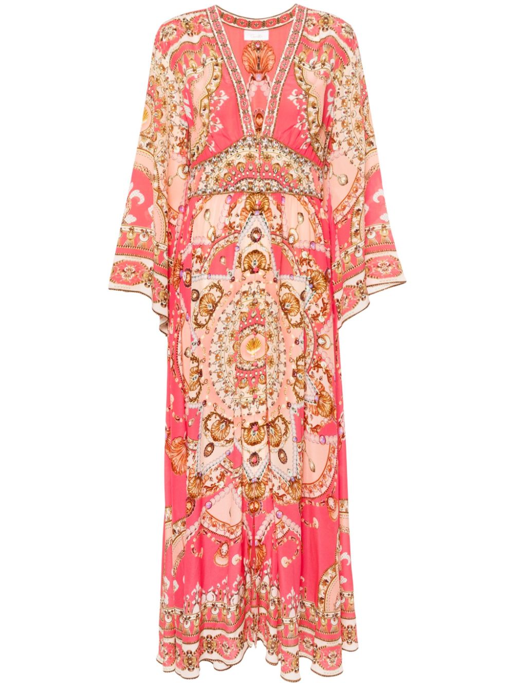 Camilla Shell Games mosaic-print silk maxi dress - Pink von Camilla