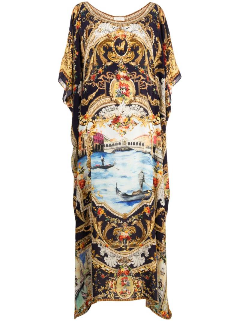 Camilla Venice Vignette-print silk kaftan dress - Multicolour von Camilla