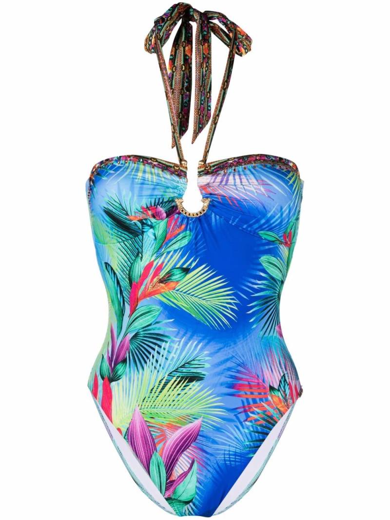 Camilla Whats Your Vice-print swimsuit - Blue von Camilla