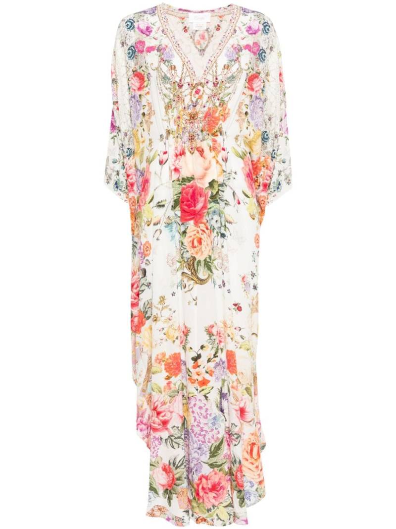 Camilla floral maxi dress - White von Camilla