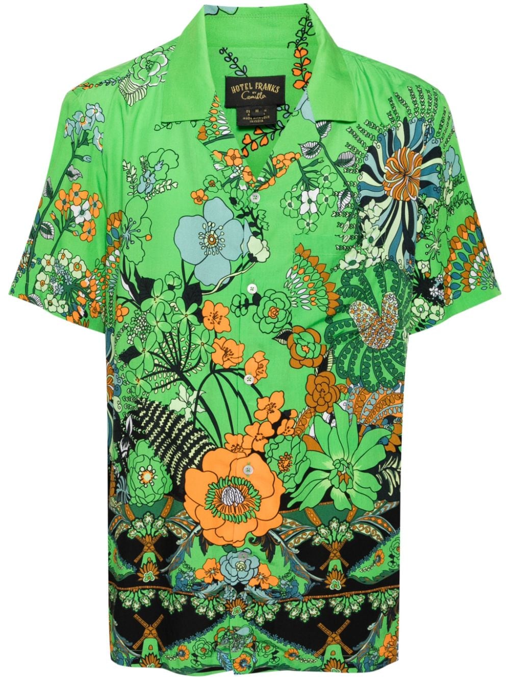 Camilla floral-print modal shirt - Green von Camilla