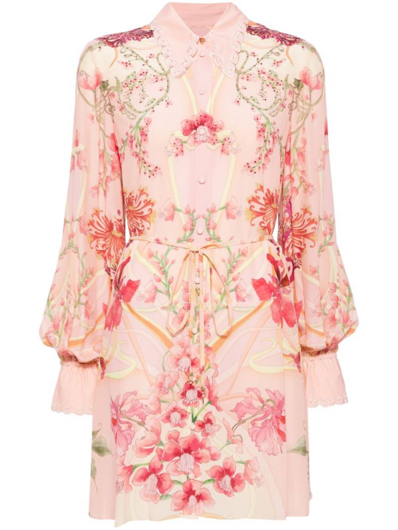 Camilla floral-print shift shirtdress - Pink von Camilla