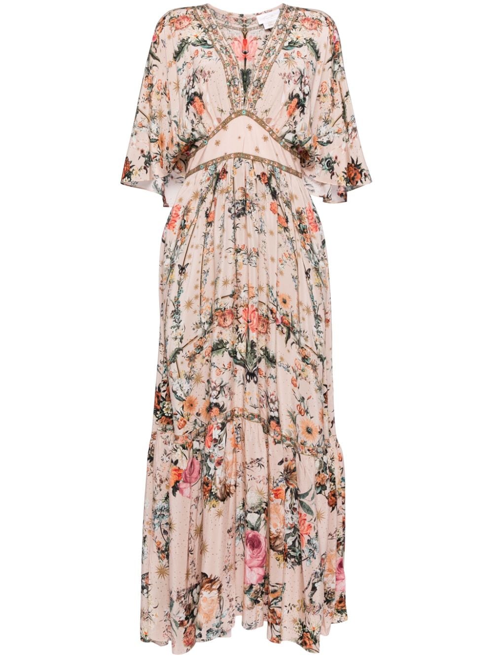 Camilla floral-print silk dress - Pink von Camilla