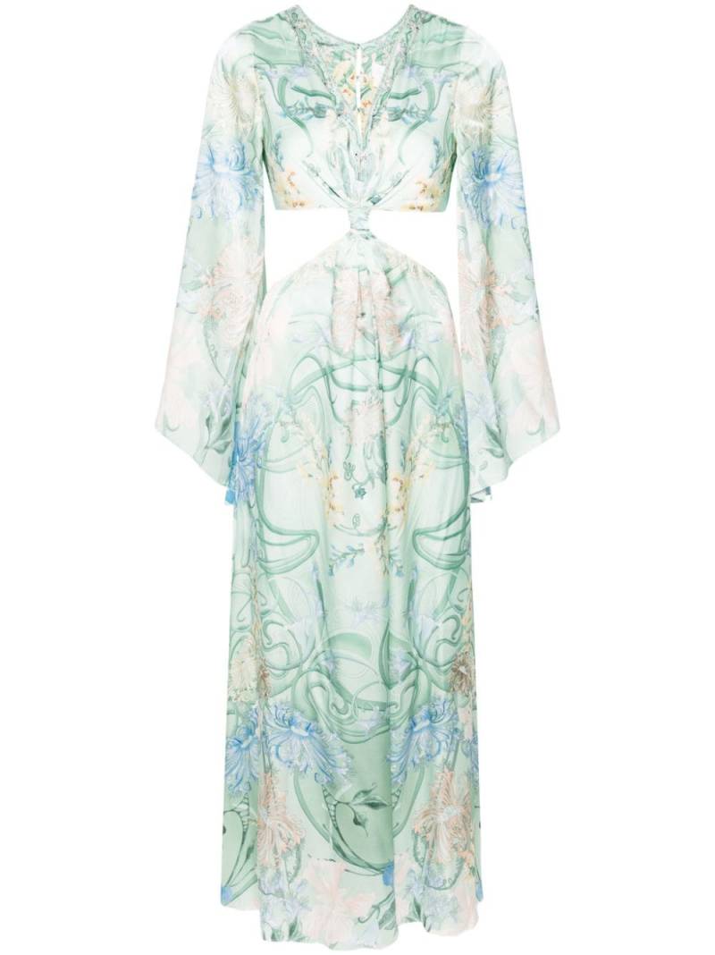 Camilla floral-print silk maxi dress - Green von Camilla