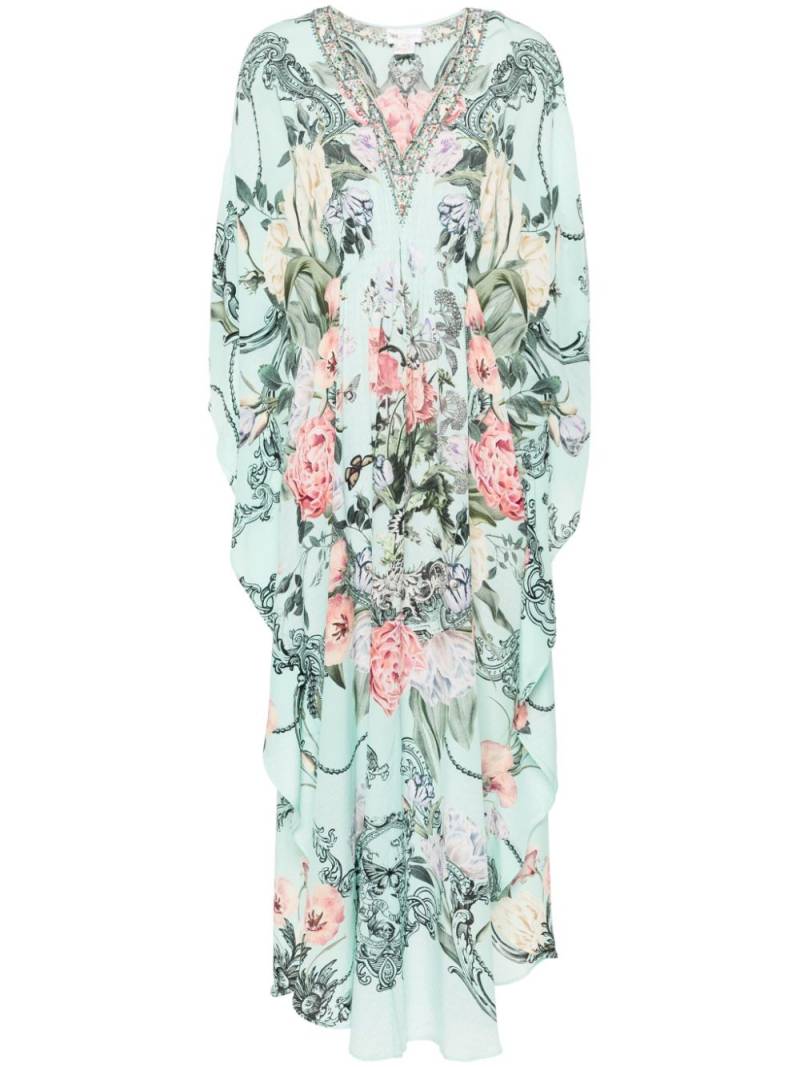 Camilla floral silk maxi dress - Blue von Camilla