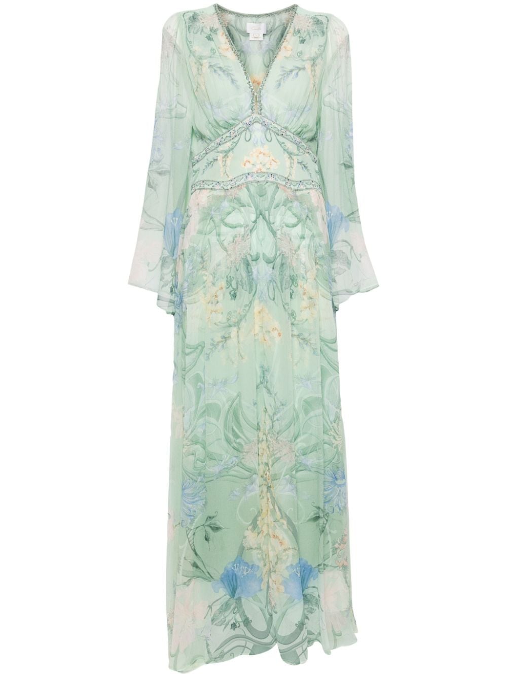 Camilla floral silk maxi dress - Green von Camilla