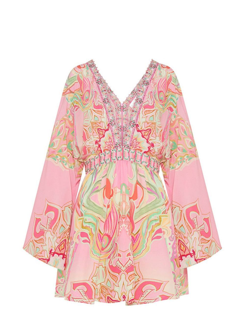 Camilla graphic-print silk mini dress - Pink Camilla graphic-print silk mini dress - Pink von Camilla