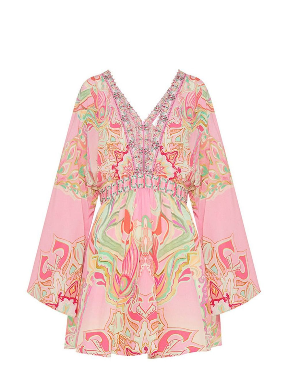 Camilla graphic-print silk mini dress - Pink von Camilla