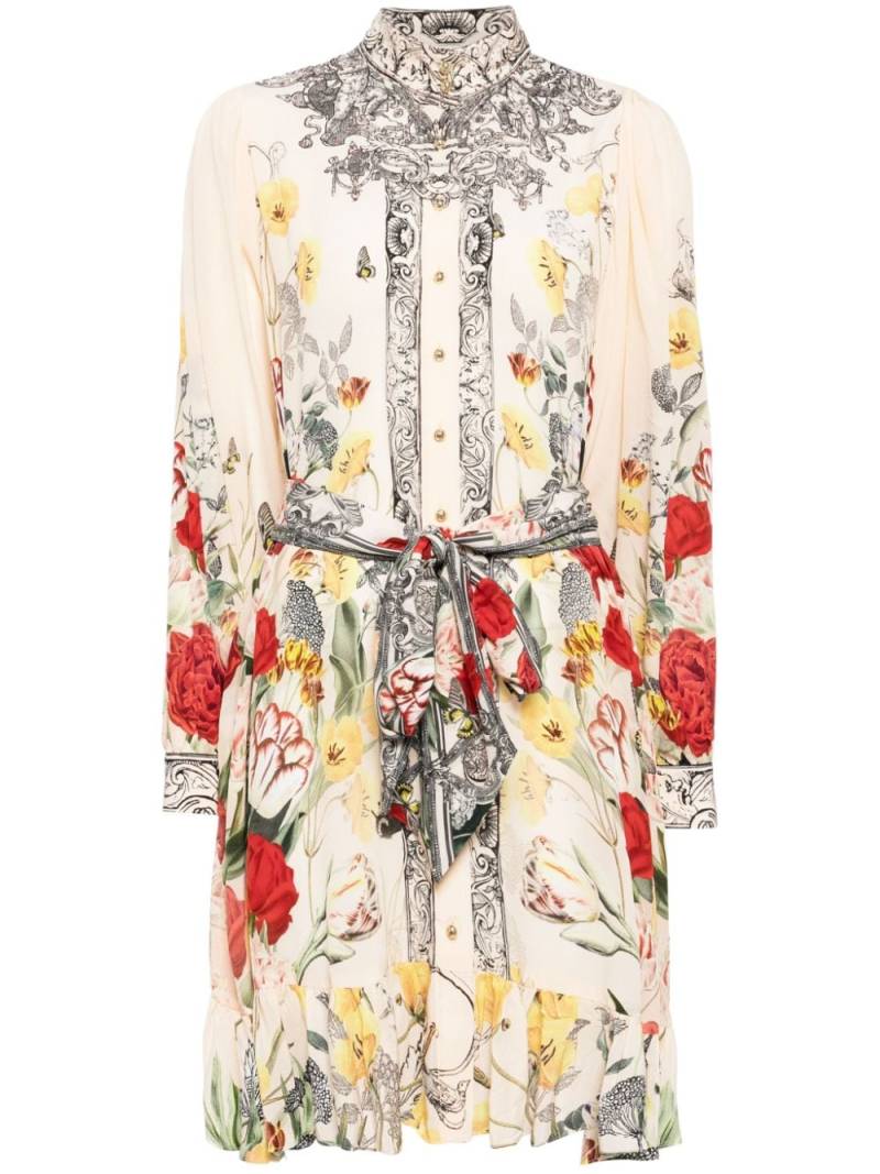 Camilla printed belted shirtdress - Neutrals von Camilla