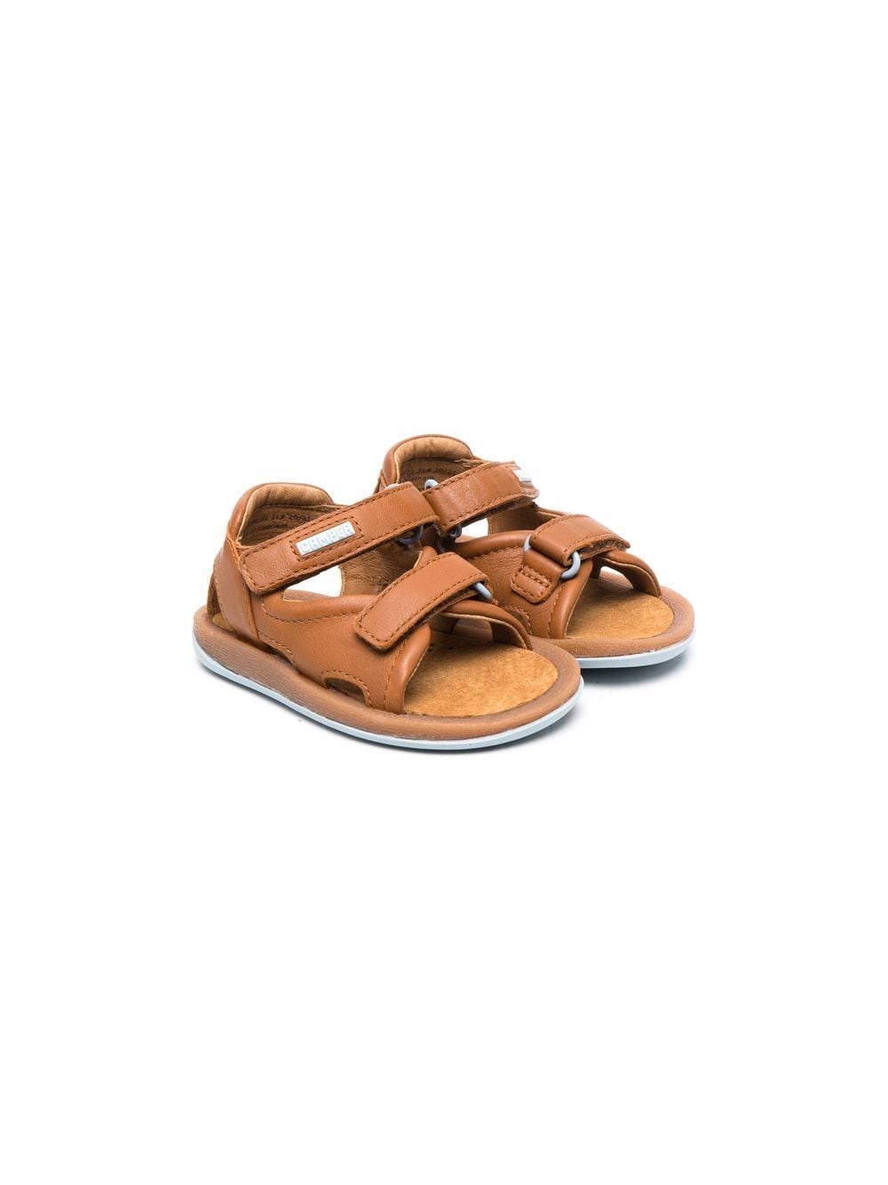 Camper Kids Bicho touch-strap leather sandals - Brown von Camper Kids